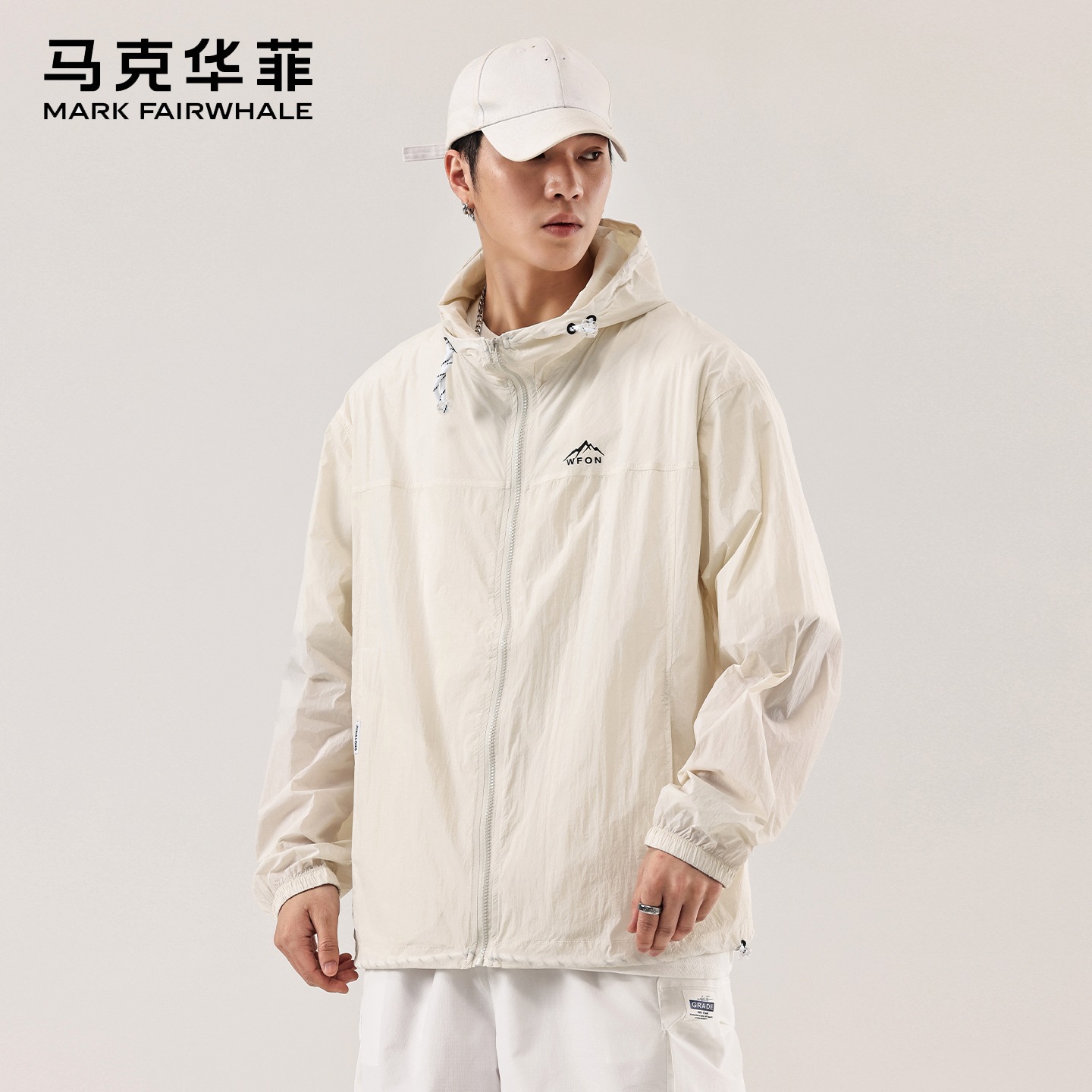 Mark Warfield 2026 verano al aire libre ropa de protección solar hombre abrigo ligero delgado marca de moda seda de hielo secado rápido protección solar image 4