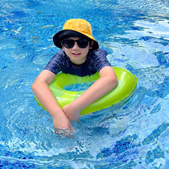 胖童泳衣男童加肥加大碼2024新款分體青少年胖男孩兒童游泳衣套裝