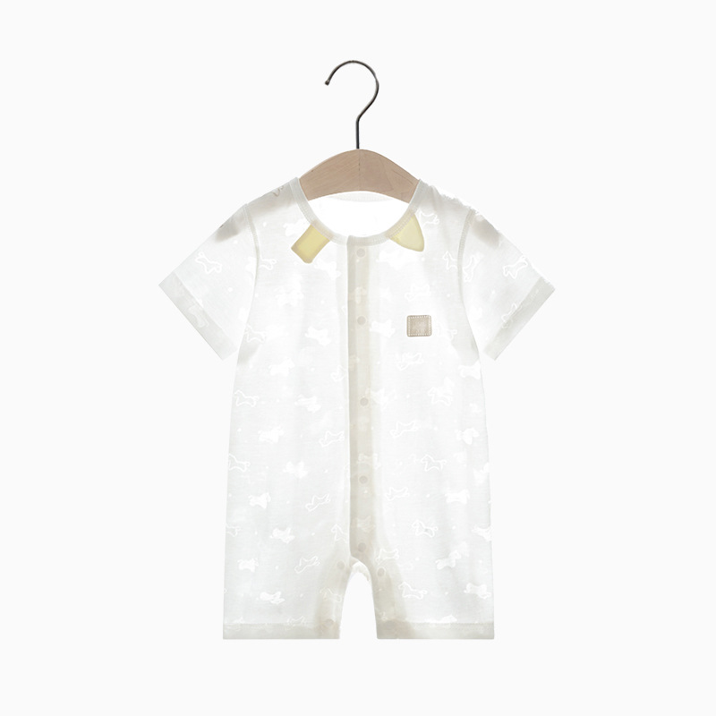 Bebé mono verano delgada de manga corta mameluco niño sin hueso traje recién nacido Ropa niños y niñas Bebé Ropa de verano
