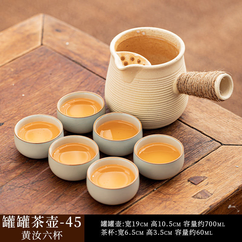 囲炉煮茶缶茶蓋付き煮茶器具家庭用部品ミルクティー陶壺煮ティーポット炭素炉焼き乳|undefined