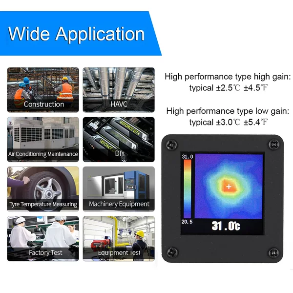 AMG8833 infrared thermal imager array temperature measurement thermal imager infrared thermal imaging