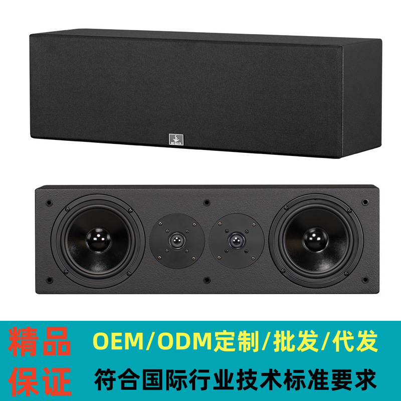 Home Audio Speakers Home Theater Sound System Ultra-Thin Wall-Mounted Desktop High-Fidelity Dual 6.5inch Center Speakers