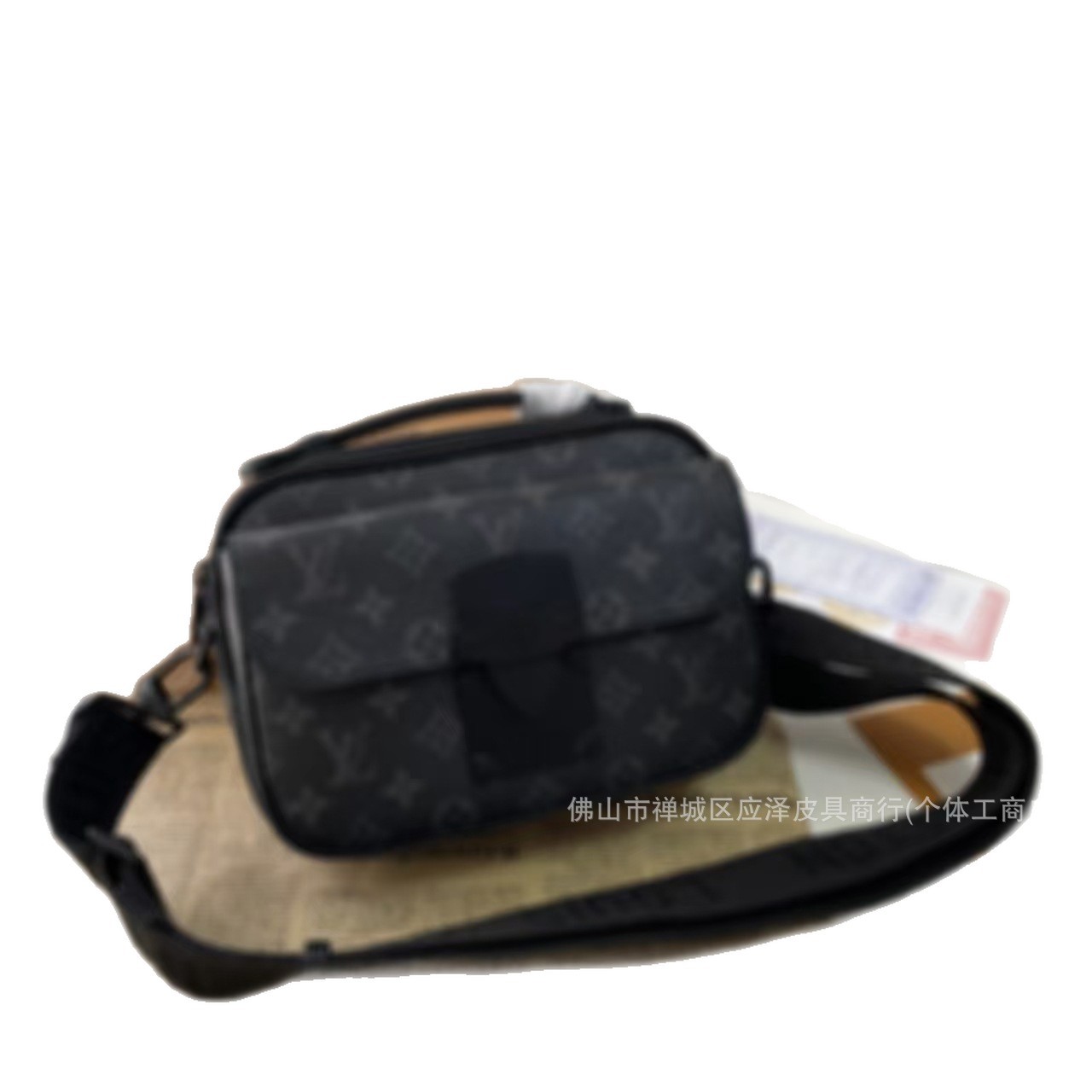 Nueva serie de flores negras samurai negro keepall bolso de cadena cartero bolso de caja bolso de hombro bolso de viaje para hombres