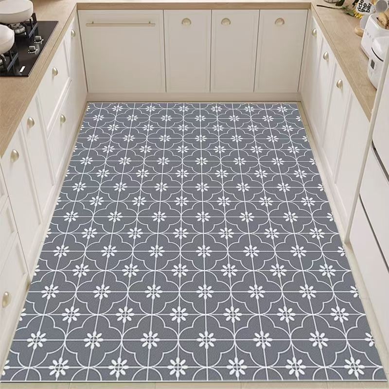 Alfombrilla especial para cocina, impermeable y a prueba de aceite, pvc, tapete de cuero para el hogar, tapete antideslizante y antisucio para el vestíbulo