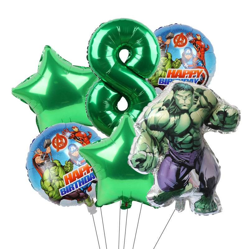 Cross-border Avengers Marvel héroe Spider-Man Hulk Capitán América redondo de aluminio de la película Globo Traje