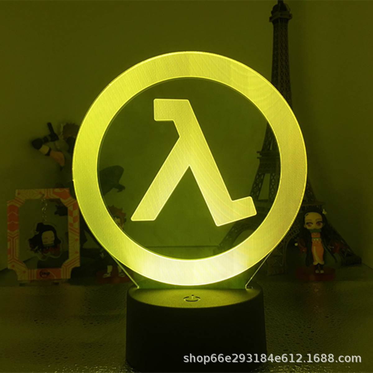  Controlador de juegos PS/Xbox con auriculares 3D, lámpara LED multicolor, acrílico, regalo para exportación