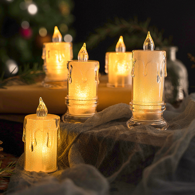 Electronic candle LED Crystal Light Candle Candle Lantern Simulation…