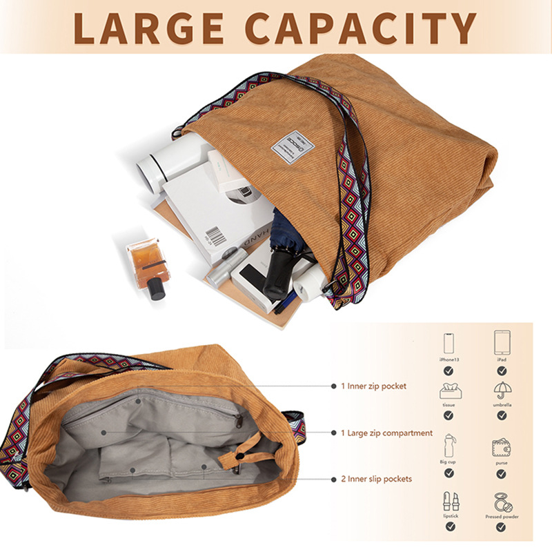 Women's Shoulder Tote Bag For Commuting Travel And Daily Use_voghion.com