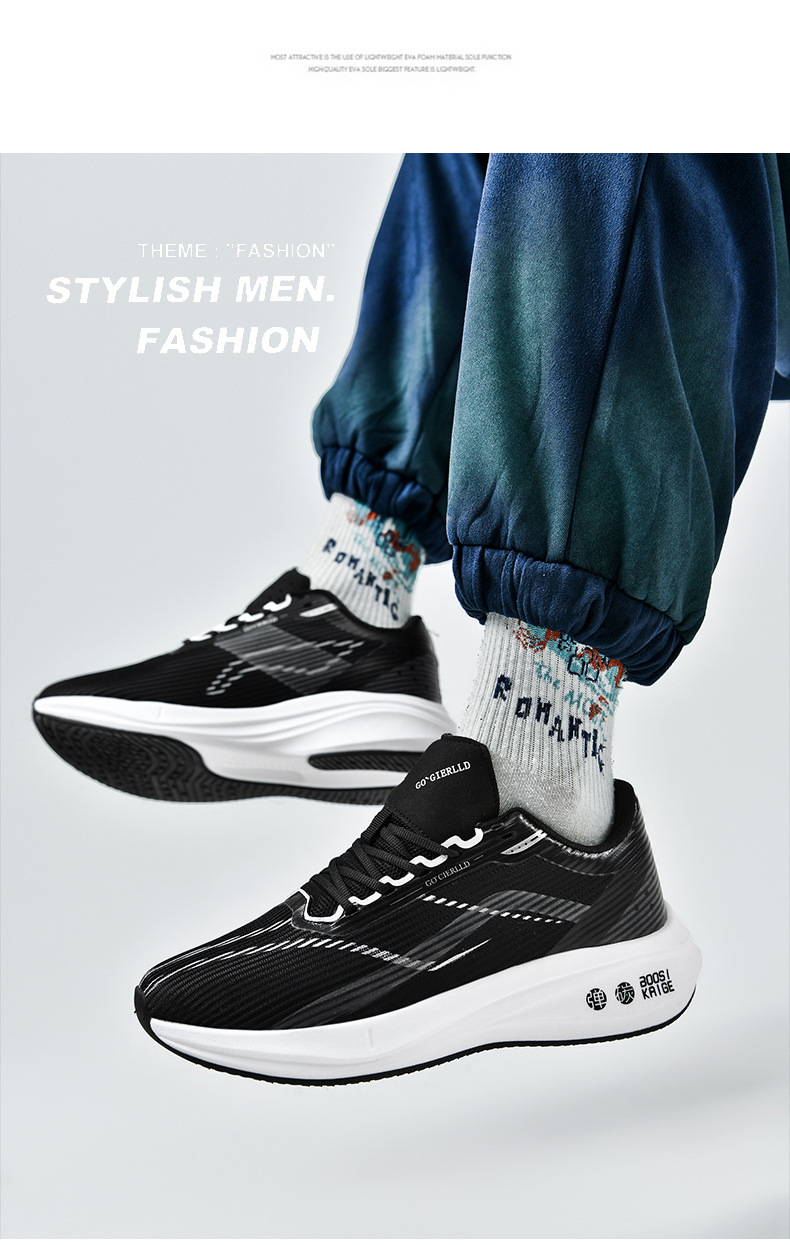 Professional Men's Running Shoes Breathable Shock Absorbing Sole_voghion.com