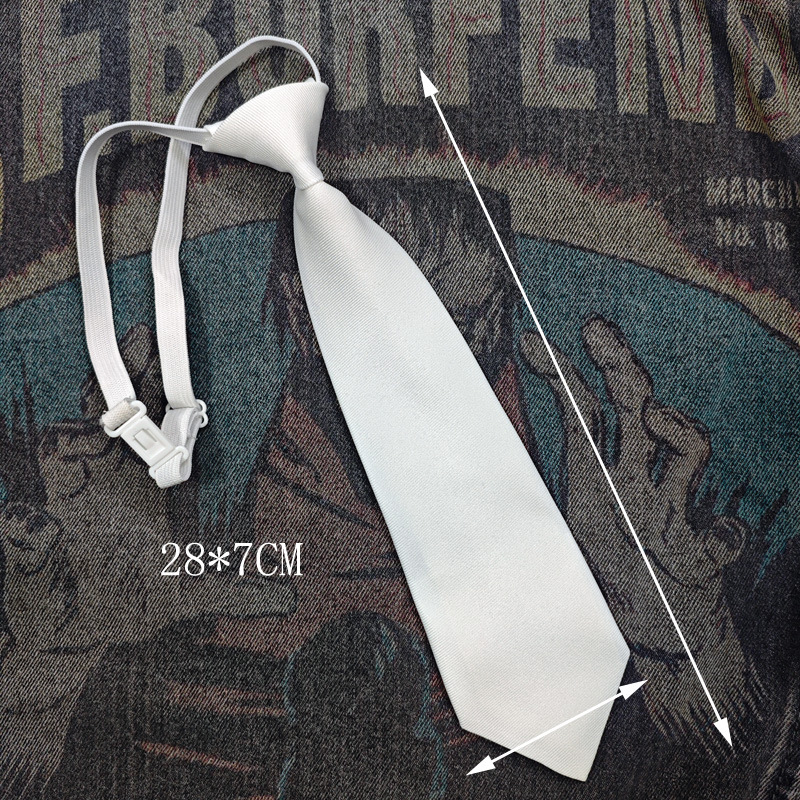 現物日系jk格子無料結びの短いネクタイの女性が小物を飾っている子供の襟の部品の撮影道具