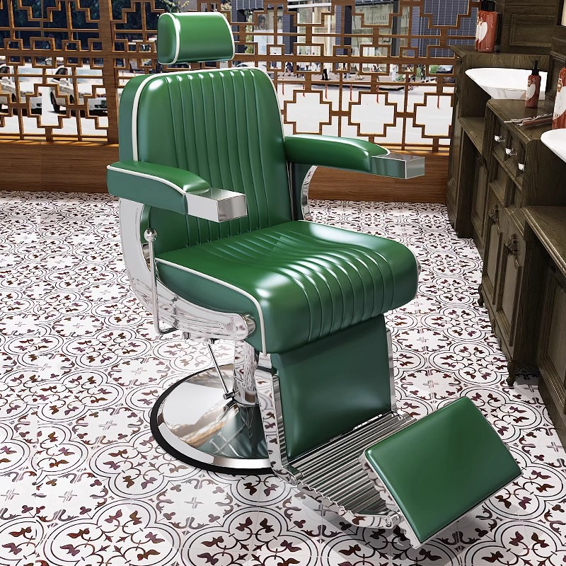 Pelo peluquería silla salón especial retro hombres cara de afeitar aceite cabeza teñido en caliente corte pelo asiento