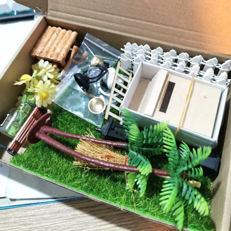 MINI迷你微缩娃娃屋小家具摆件户外过家家玩具套装