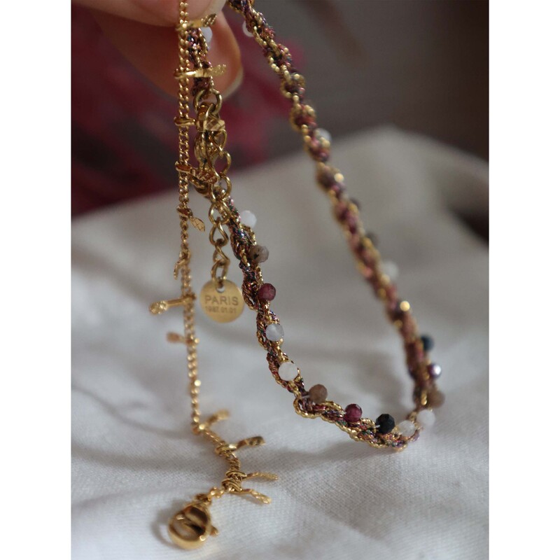 301 Southern France Vacation Series Handmade Bracelet Each Piece Has a Handmade Memory Long-Term Color Retention Bracelet E12-9