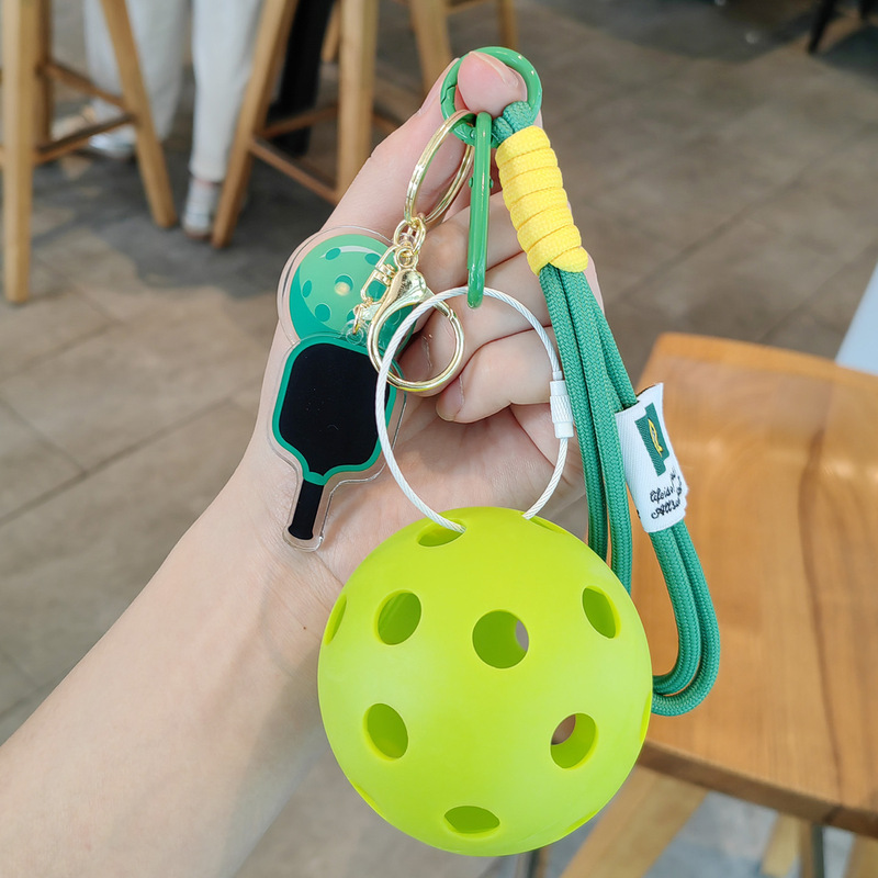 楽しいピックルボールラケット、ピックルボールペンダント、ピックルボールクリエイティブ、ピックルボールキーホルダー、クリエイティブペンダント、男性と女性へのギフト|undefined