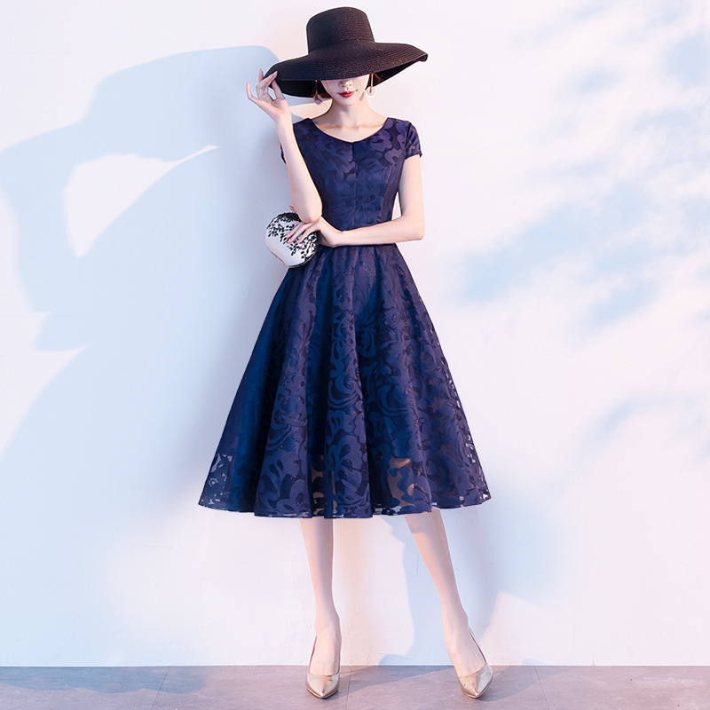 Vestidos de cóctel para comercio exterior que se pueden usar a diario, nuevos estilos elegantes para fiestas de mondinas 2026, vestidos de encaje sencillos y con estilo. image 11