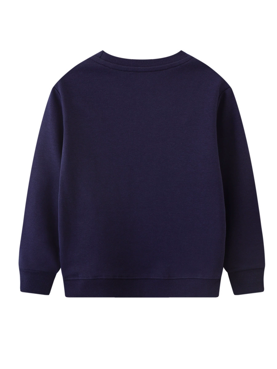 Demi-season sweatshirt for boys, round collar, European style