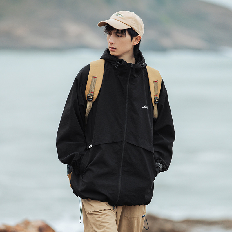 Jacket Coat Men's Autumn Clothing New American Style Retro Functional Wind Pocket Design Windproof Letter Charge Clothes