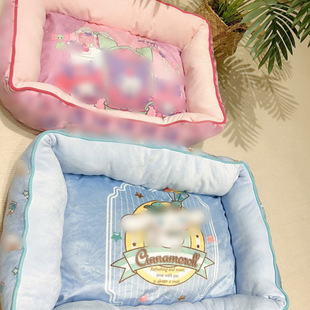 Pet nest cute cartoon cat nest dog bed cat sofa nest small dog mat Internet Celebrity Four Seasons universal wholesale