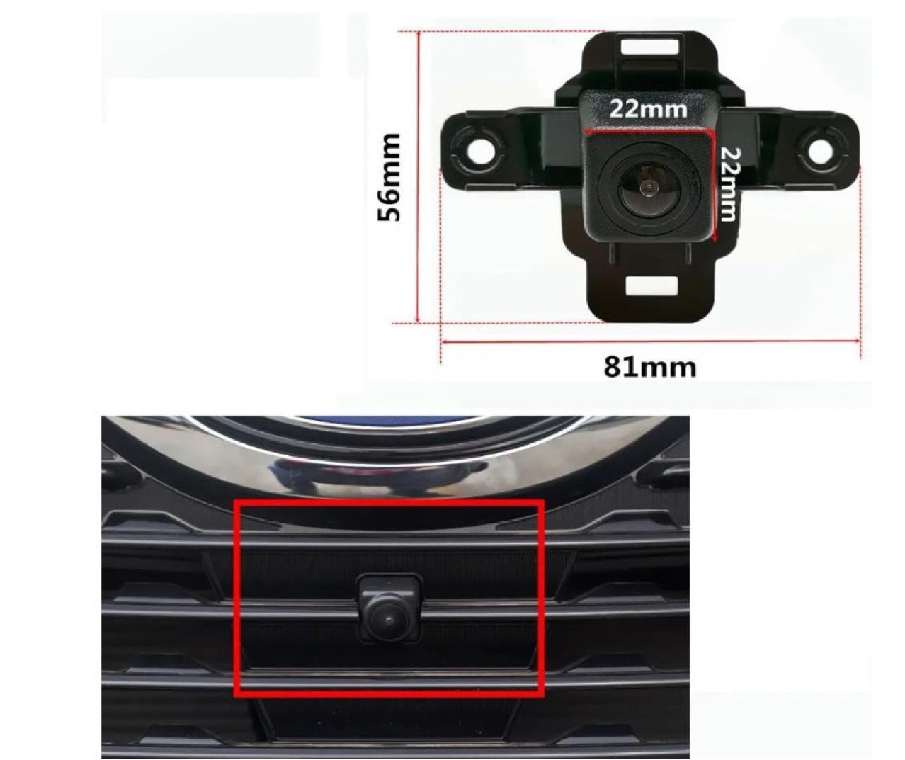 Front-View Car Camera Ahd High-Definition Night Vision Suitable for 19 Subaru Forester Front Cameras C