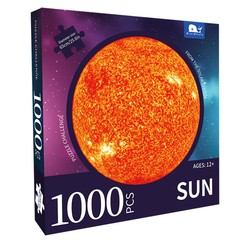 MiniWhale Moon Sun Earth Jigsaw Puzzle Adult 1000 Pieces Cross-border Bestselling Toy Puzzle Wholesale