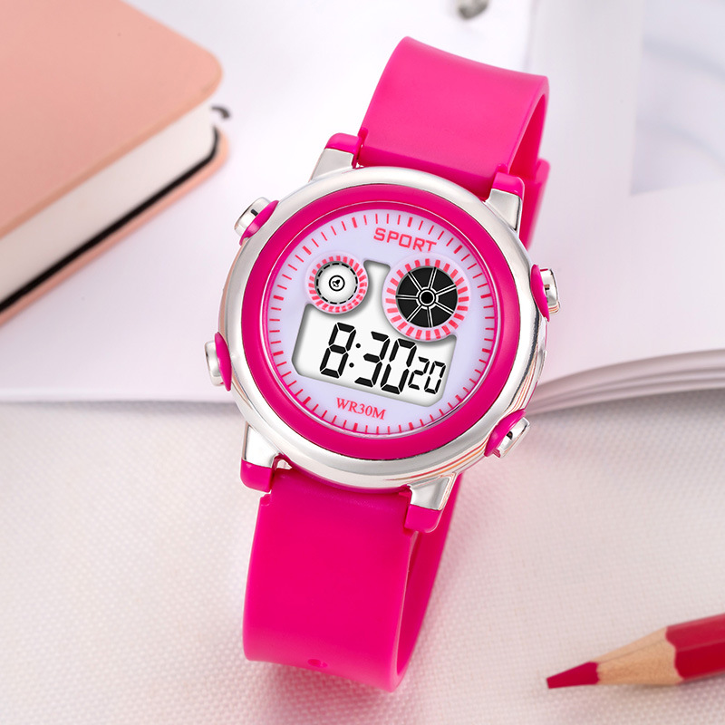Niños estudiantes tendencia relojes electrónicos niños y niñas deportes al aire libre vida nocturna relojes electrónicos fabricantes al por mayor