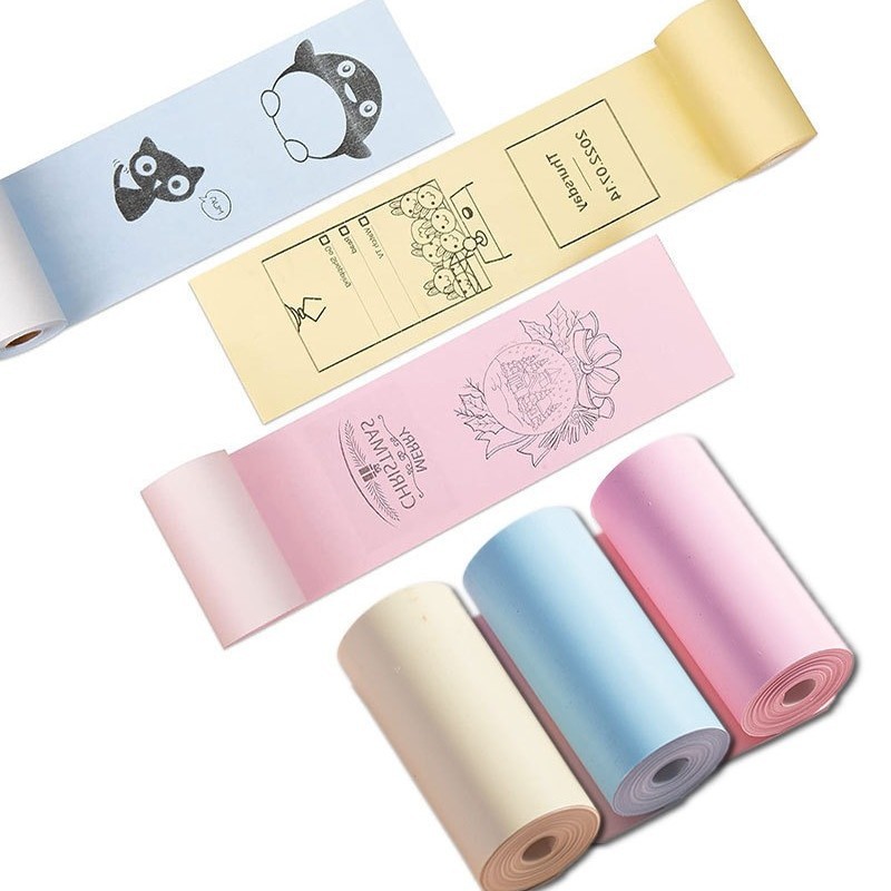 Impresora de errores de papel de impresión adhesivo 57X25 sin núcleo de papel de recibo de supermercado para llevar papel de impresión adhesivo