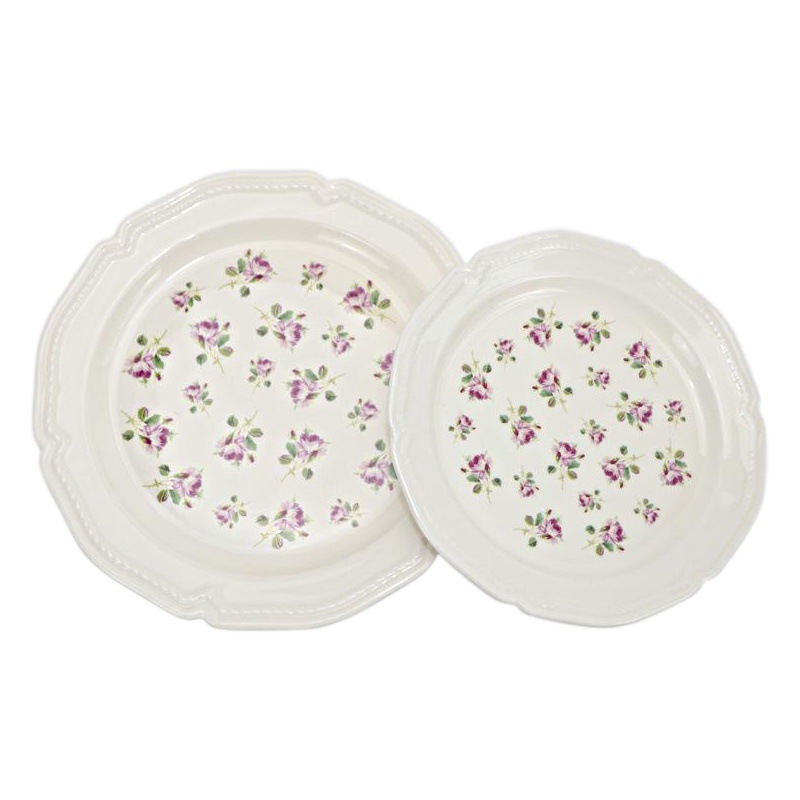 Xinming francés retro vajilla calcomanías en relieve hogar placa de cerámica tazón occidental placa plana plato de fruta ensalada tazón