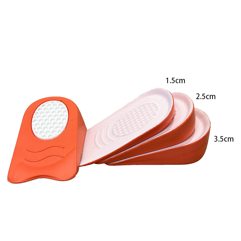 PU foam silicone inner heightening insole socks inner invisible heightening pad ultra light non-slip shock absorption heel pad half pad PU foam silicone inner heightening insole socks inner invisible heightening pad ultra light non-slip shock absorption heel pad half pad