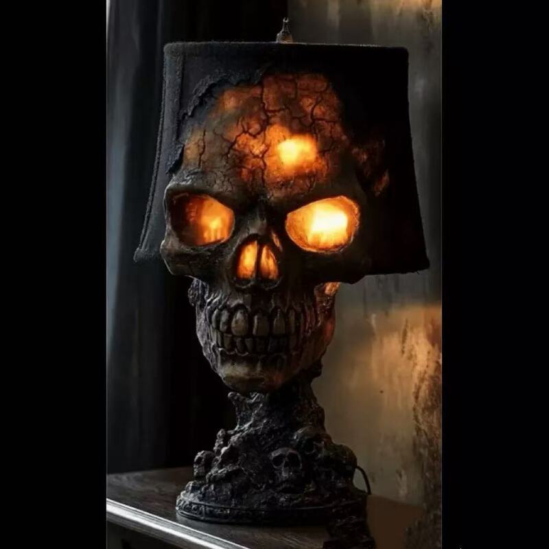 Cross-Border Halloween Lava Stone Skull Lamp Lights up the Dark, Creating a Mysterious Atmosphere. Lava Stone Skull Lam Cross-Border Halloween Lava Stone Skull Lamp Lights up the Dark, Creating a Mysterious Atmosphere. Lava Stone Skull Lam