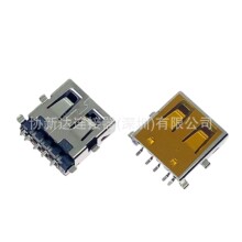 USB Aĸ5P����SMT���_�P�z�y�_ ����1.8mm ֱ߅ 2.0ĸ������5PIN