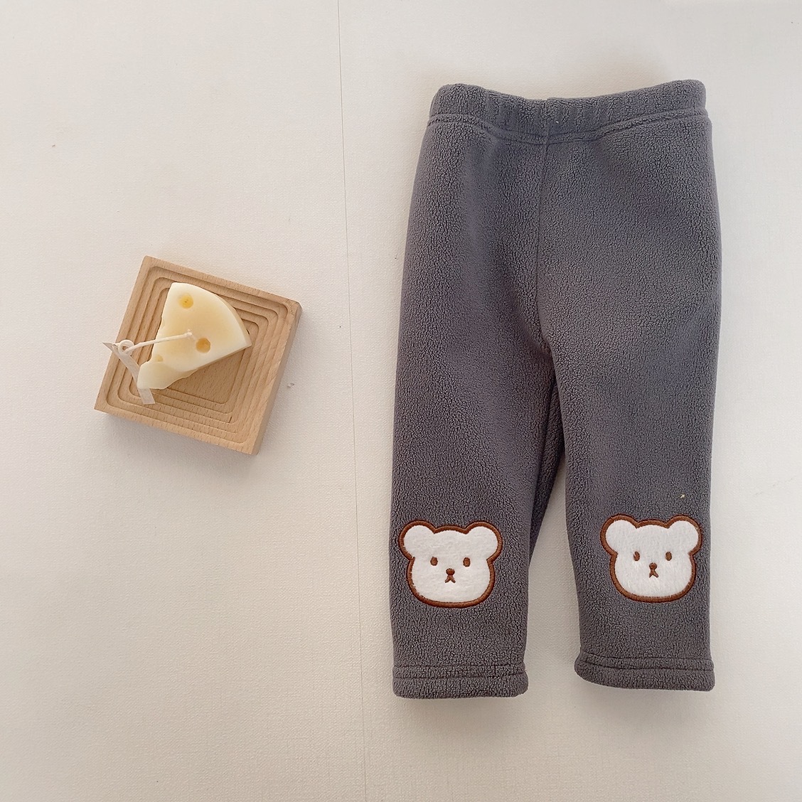 Polainas de invierno para niños ropa de invierno para bebés polainas forradas de lana olímpica pantalones engrosados para bebés pantalones calientes para bebés