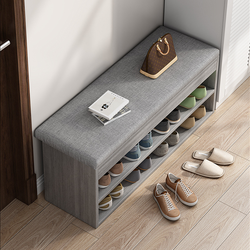 Taburete de cambio de zapatos en la puerta, estante de zapatos domésticos pequeño y estrecho, simple y ahorro de espacio, almacenamiento de artefactos mágicos, taburete de zapatos y gabinete de zapatos a prueba de polvo