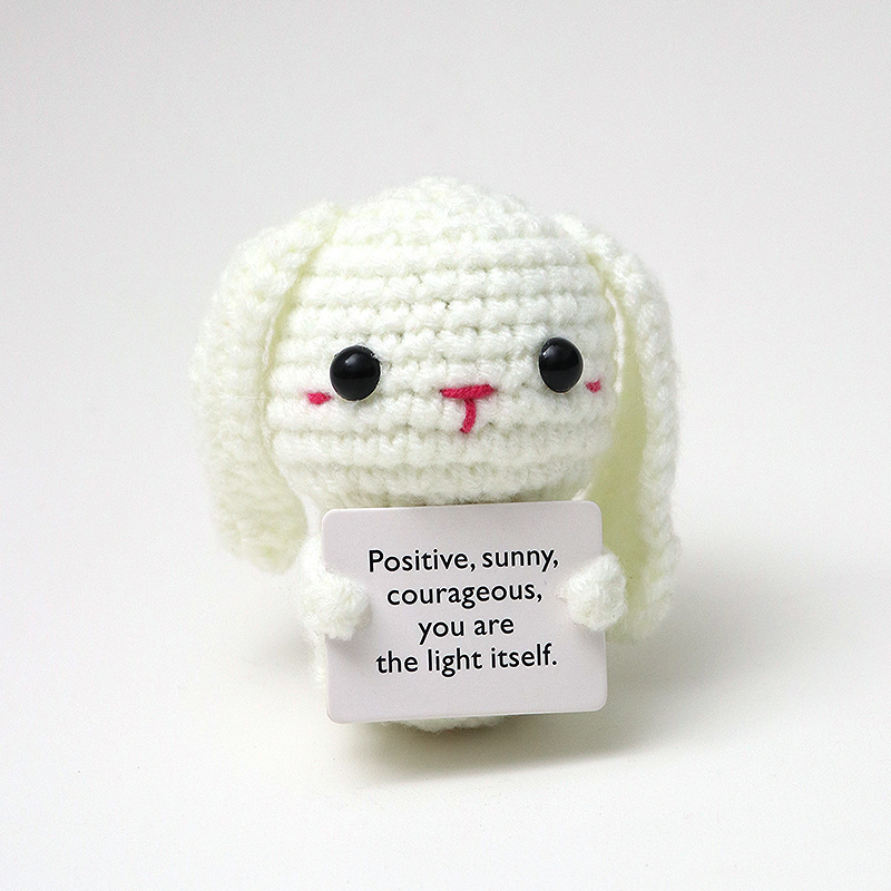 cross-border new animal dinosaur rabbit panda decoration handmade crocheted doll positive energy sloth doll