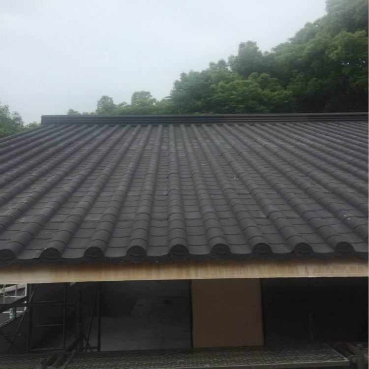 海淀博天仿古彩石金属瓦 博古大小翘脚中式风格徽派建筑围墙