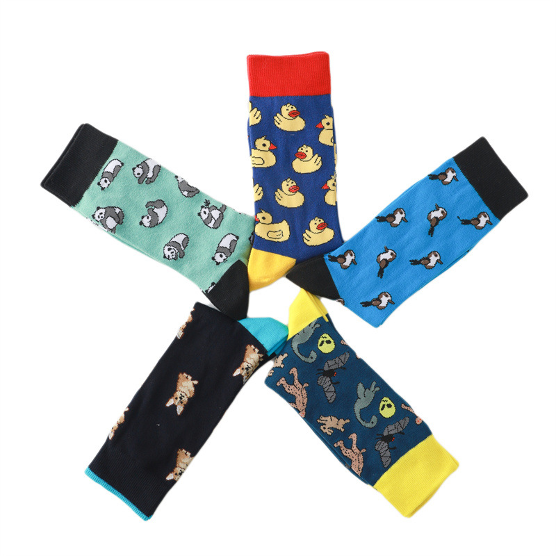 65g Weight Socks Classification Socks Lingerie Type Cotton (more than 50%) Fabric Type A Pair Quantity Casual, Daily Occasion Animal, Color Block Pattern All Seasons Season Unisex Gender Casual, Cartoon Style Style A Pair Casual Cartoon Style Unisex Animal Color Block Cotton (more Than 50%) Crew Socks 8