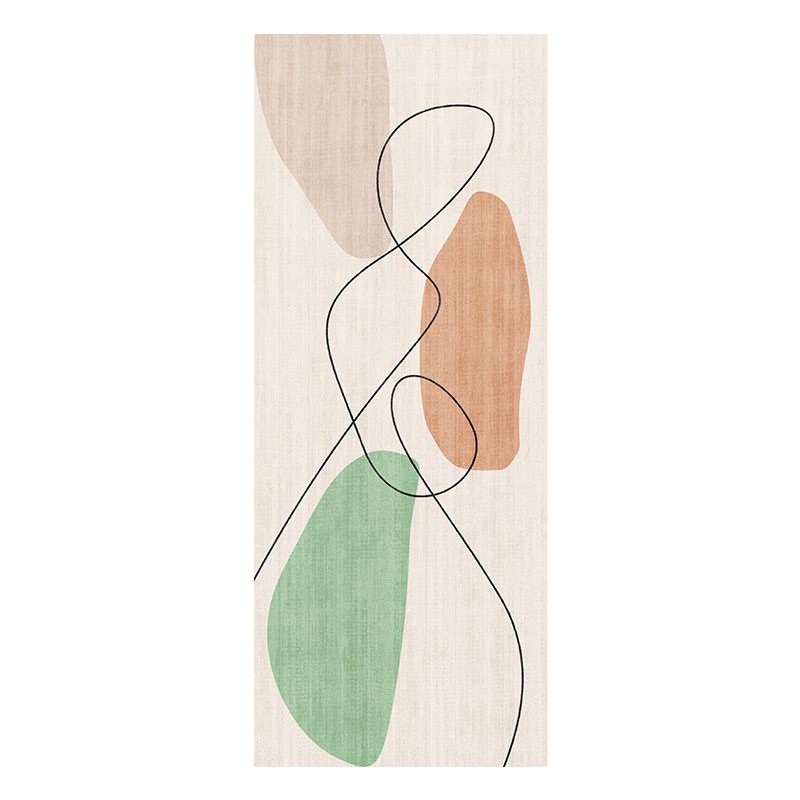 水晶絨北歐輕奢客廳地毯臥室可愛床邊加厚地毯現代簡約家用地墊