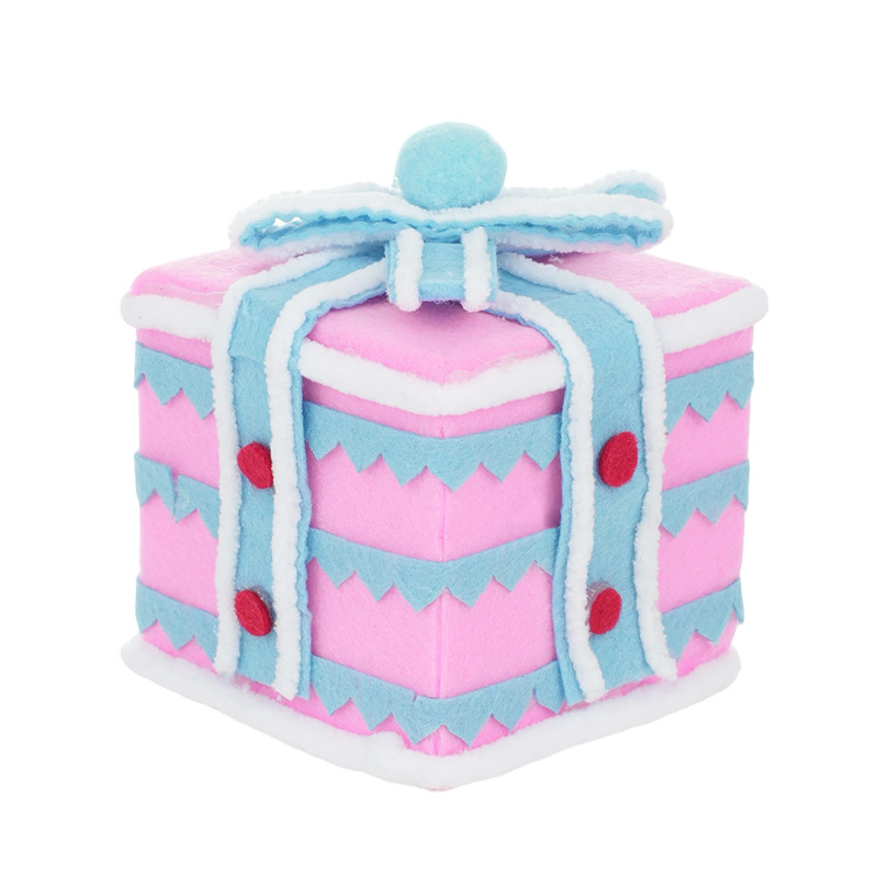 Cajas de regalo de color transfronterizas decoración navideña decoración de tela espuma decoración de escritorio props de atmósfera de vacaciones