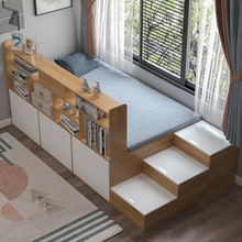 书架一体隔断踏踏米卧室家具单人床小户型榻榻米储物床日式高箱床