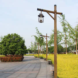 中式户外庭院灯led3米仿真竹竿造型景观灯厂家定制公园小区道路灯