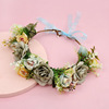 Headband, hair accessory suitable for photo sessions for bride, European style, for bridesmaid