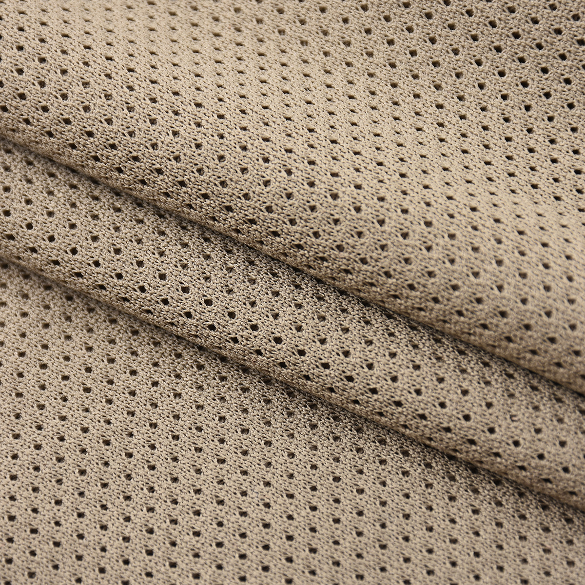 厂家直销 涤纶75D低弹满天星网眼布 运动服内衬速干网眼布