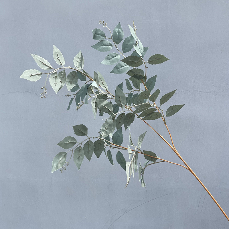 회색 녹색 얼음 심장 잎