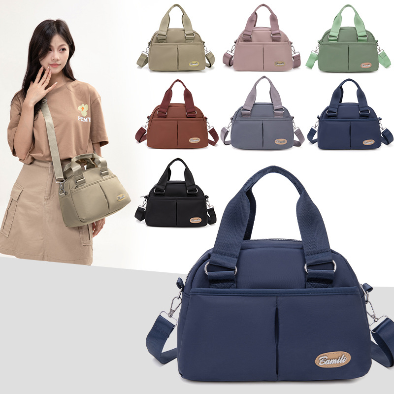 Trend transfronterizo 2025 nuevo bolso de mujer de gran capacidad bolso de nailon ligero bolso de mensajero de hombro salvaje de estilo occidental