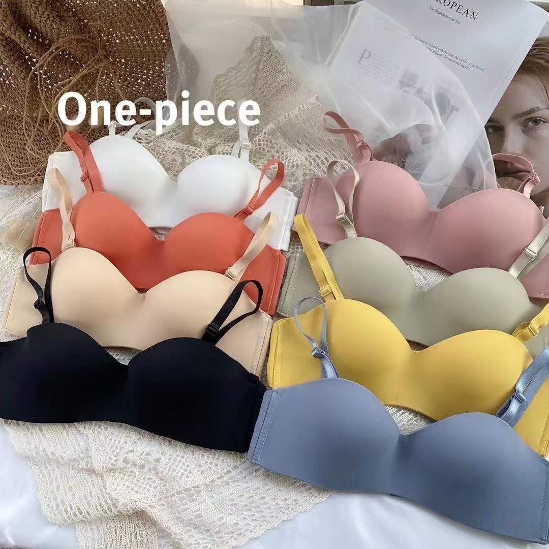 无痕无钢圈可拆肩带隐形美背抹胸薄款内衣女学生韩版聚拢文胸小胸