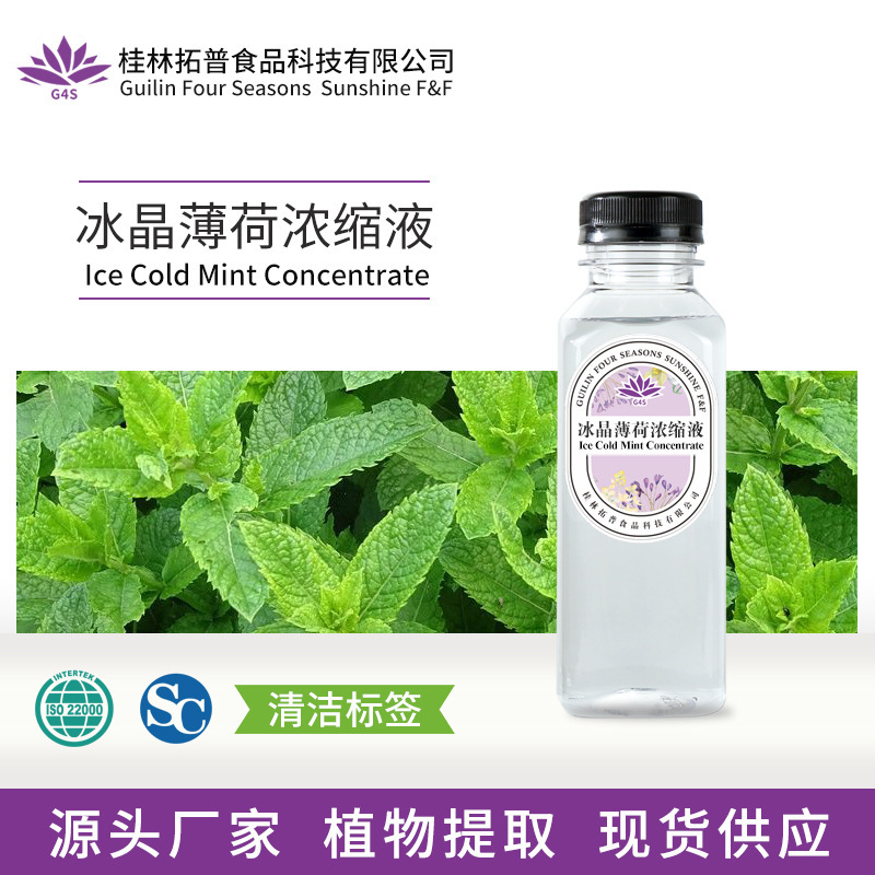 Ice Crystal Mint Concentrate Extract Plant Extract Stock Liquid Food and Beverage Raw Material Source Manufacturer Top Flavor