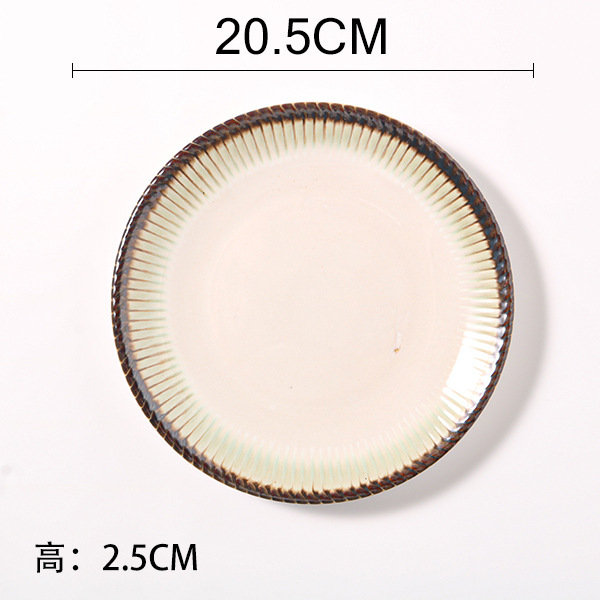 欧式陶瓷餐盘釉下彩手绘盘子家用菜盘沙拉盘创意水果盘牛排盘平盘|undefined
