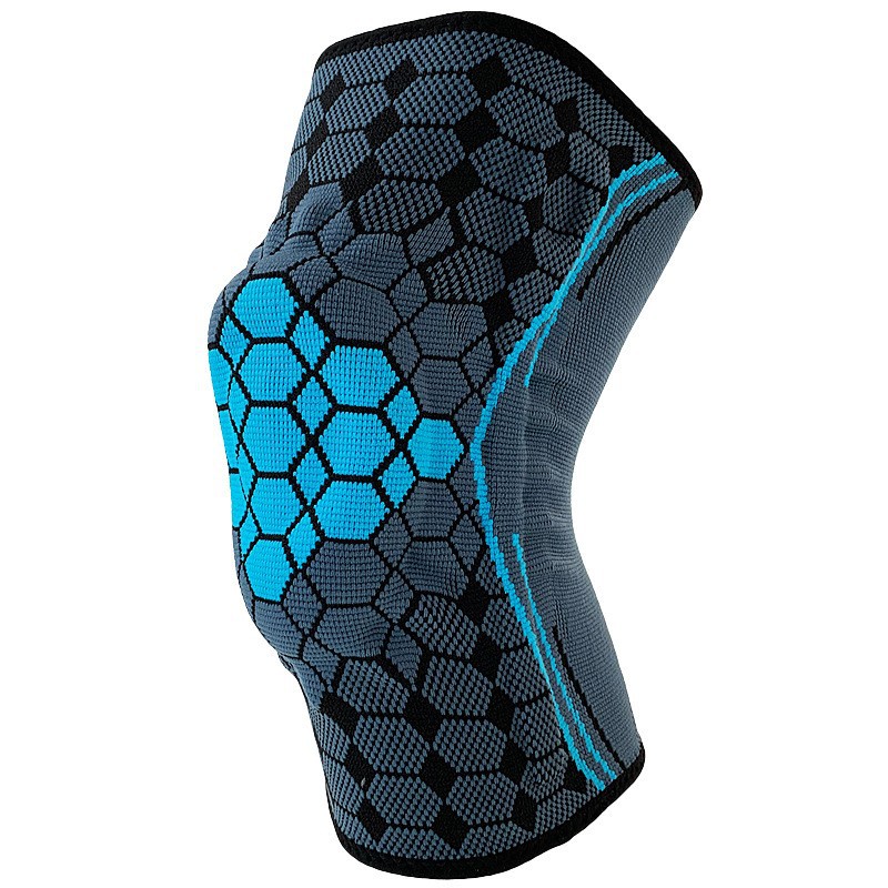 Rodillera deportiva de compresión con muelles de soporte y silicona antideslizante, ideal para correr, gimnasio y ciclismo