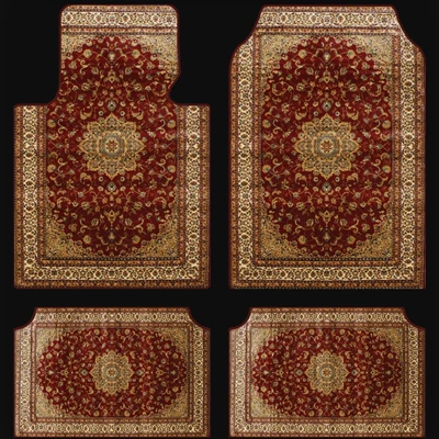 Avtomobil döşəmə paspasları — foot mat four-piece wholesale - cross-border-floor-mats-42-3045cm-two-piece-set-for-rear-seat