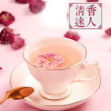 香港虎标玫瑰花冠茶大朵平阴重瓣干玫瑰花茶墨红玫瑰泡水花草茶叶