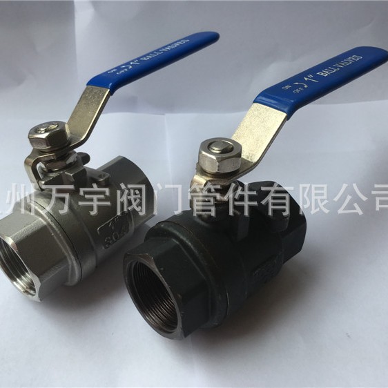 Q11F-16P/16C/16R两片式内螺纹球阀 丝扣两片式球阀 手动球阀